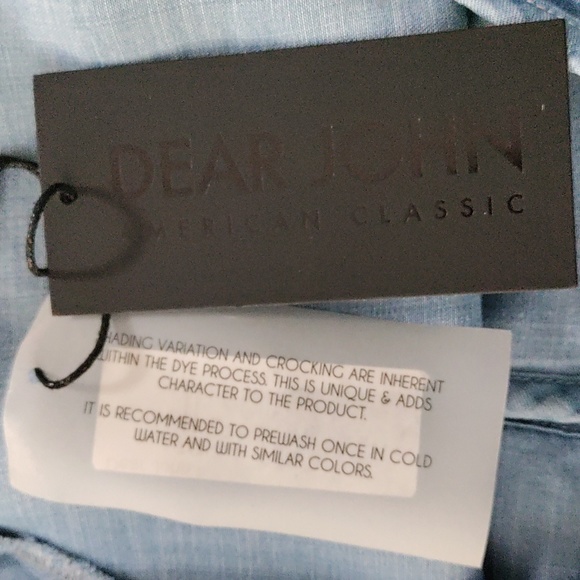 02173 Dear John Madalynn blue chambray blouse XS NWT - Picture 9 of 12